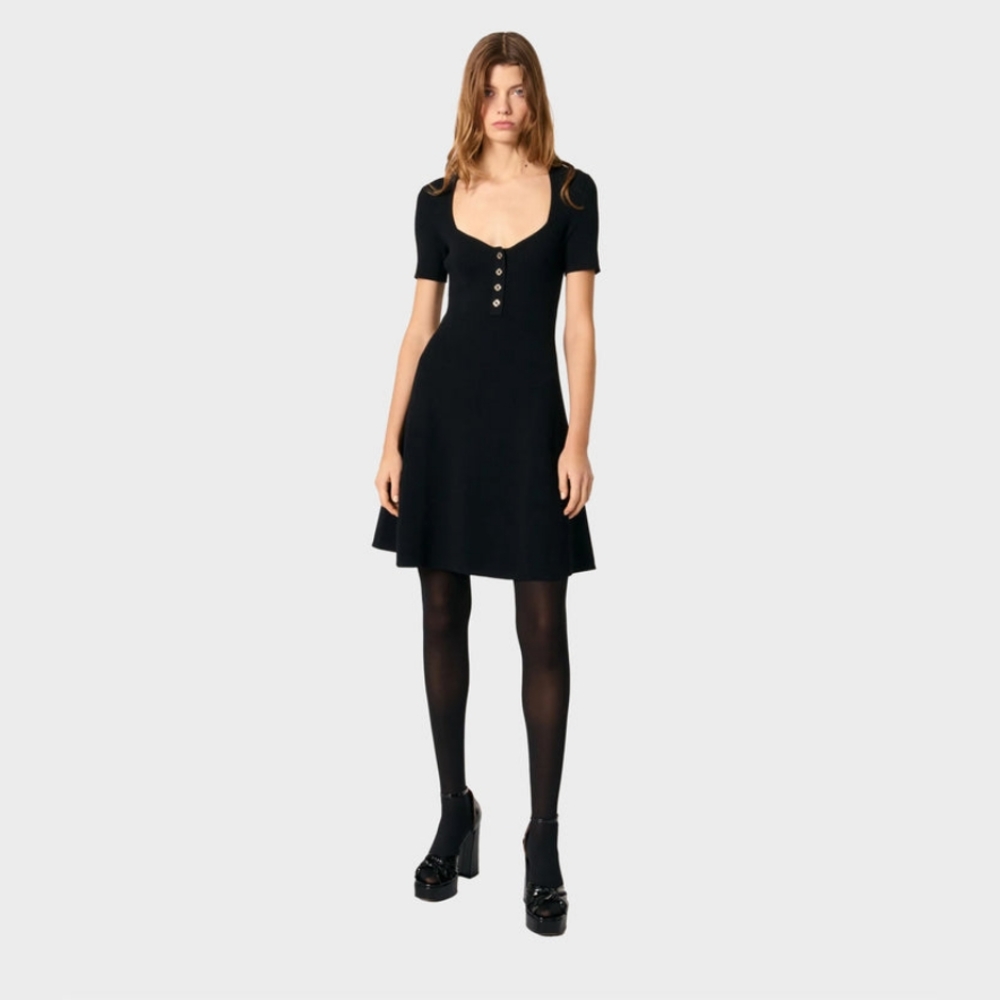 MajeMaje - Rib Knit Short Dress